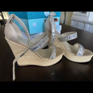 Aldo embellished wedges